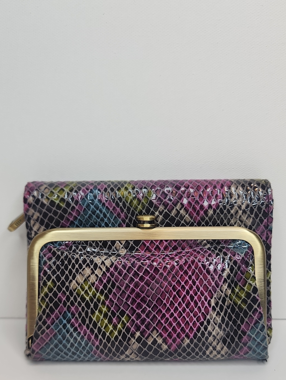 HOBO Robin Compact Wallet -Mosaic Snake